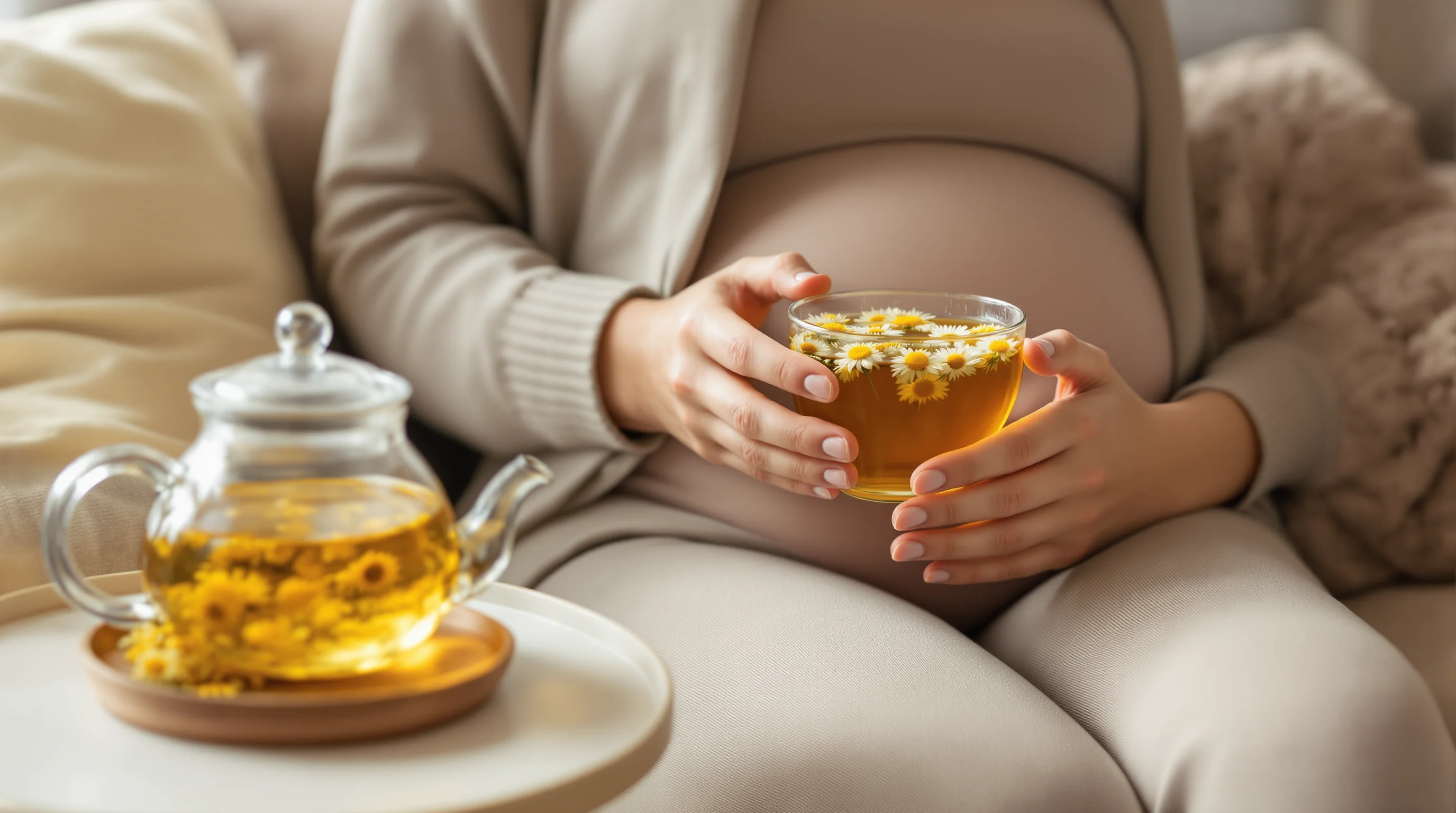 Manzanilla en el embarazo: ¿es segura su infusión y cuáles son los riesgos?